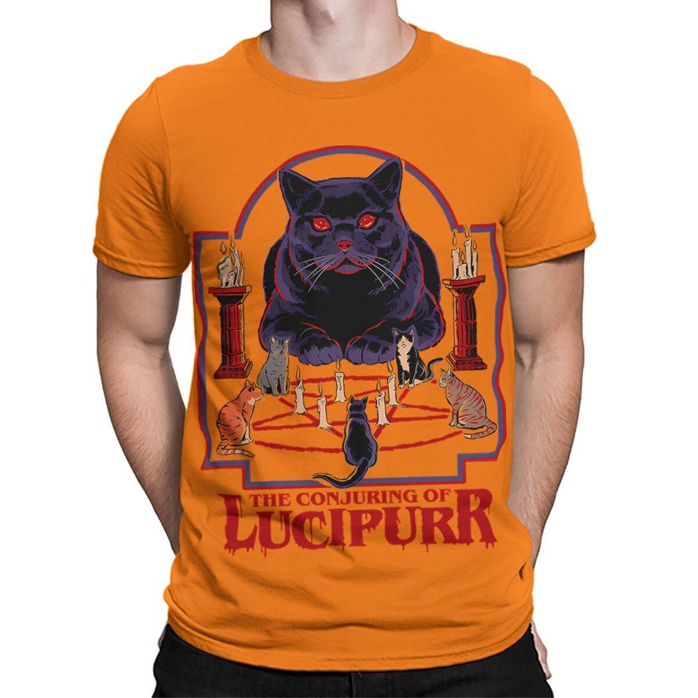 The Conjuring Of Lucipurr 70s Dark Humor T Shirt For Cat Lovers Srt433