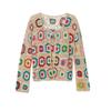 Women's Handmade Crochet Cardigan Knit Sweater Hollow Out Jacket Ethnic Long Sleeve Top