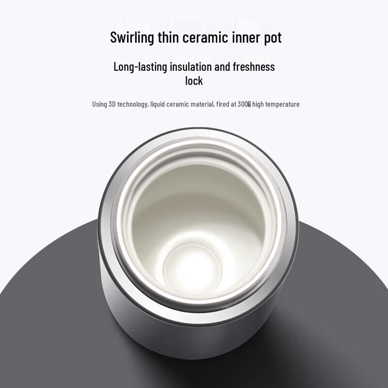 TOMIC Elegant Ceramic Lined 300ml Thermos Bottle