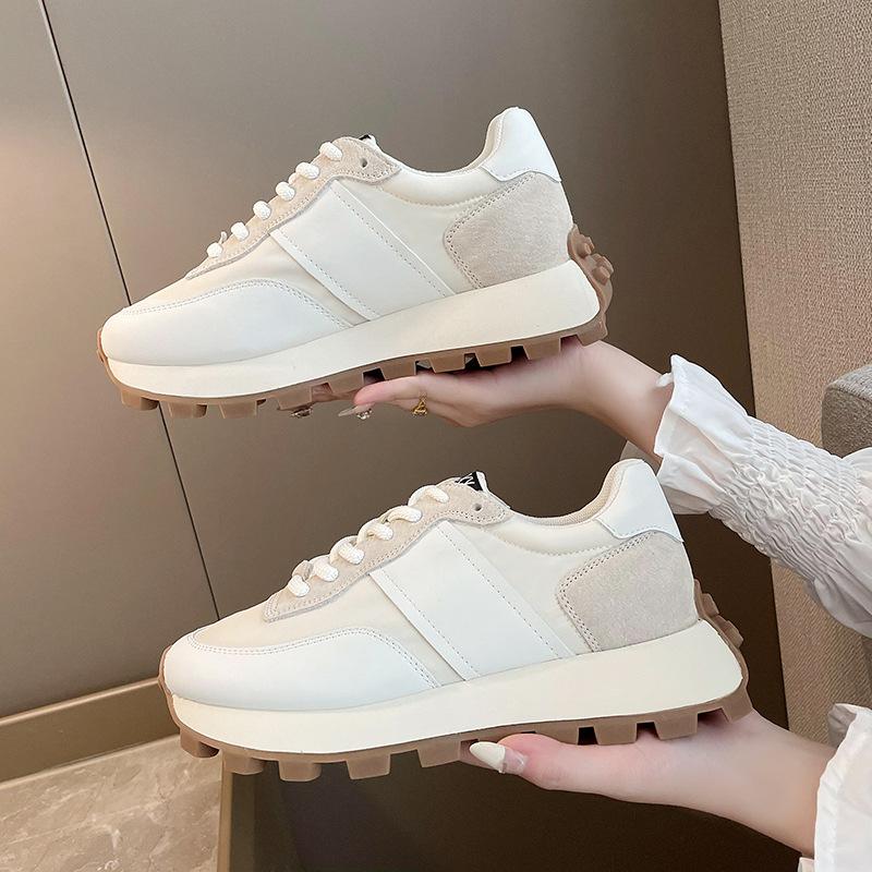 Женские туфли Forrest Gump 2024 года, новые осенние спортивные туфли на платформе, тонкие, легкие, с мягкой подошвой, дышащие, повседневные туфли для пап