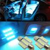 2x Ледяной синий 31мм 12 SMD светодиодные лампы для автомобильного плафона, подсветки карты, дверей, аксессуары