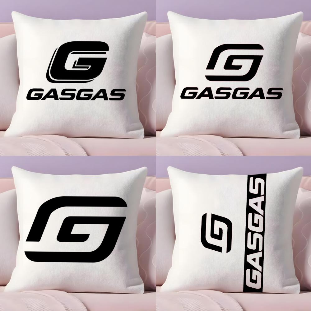Чехол на подушку для мотоцикла G-Gasgas Плюшевая ткань Мягкий Двусторонний печатный Невидимая молния Наволочка для дивана Домашний декор