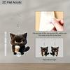 2D Flat Cute Acrylic Animal Earrings Funny Cartoon Animal Charm Earrings Halloween Mug Cat Earrings Women Creative Jewelry Gifts