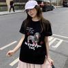 Fashion Summer Pure Cotton T Shirt Women Y2k Tops T-Shirts Short Sleeve Casual Oversized Funny Cartoon Print Women's Tees UNISEX Hip Hop Streetwear