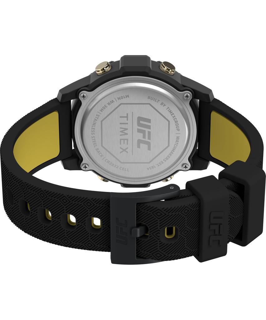 Timex UFC Watch Digital 3 ATM Water Resistant Mineral Glass Black Dial TW2V97900 Men's Case 43mm