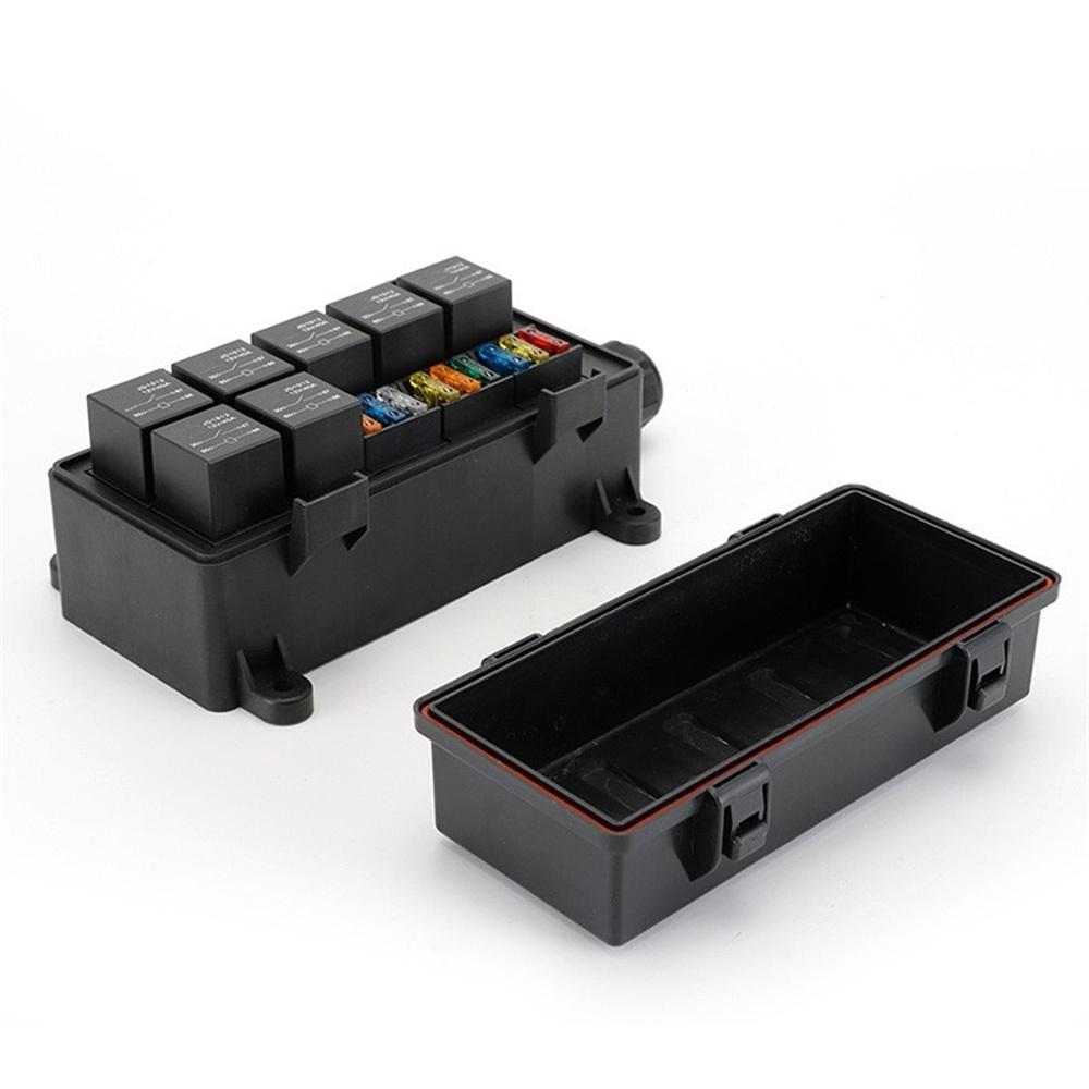 12 В 9-позиционный блок реле с предохранителями с 4-контактными реле 40 А и предохранителями для автомобиля, грузовика