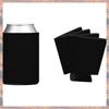 Тренд 2025 года Оптовые охладители для банок (Упаковка 100 шт.) Пустые пенные рукава Однотонные Мягкие Изолированные Заготовки Для Бутылок Соды, Пива, Воды (черный)
