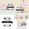 Cute Panda Plush Toy Keychain Short Plush Stuffed Doll For Couples