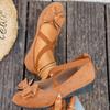2025 New Fashion Suede Bow Cross Elastic Band Wedge Heel Large Size Single Shoes Women's Breathable Versatile