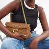 Coach Tabby 26 Logo Quilted Napa Leather Crossbody Shoulder Bag Medium Women bags Honey-Brown CP150-B4T7J