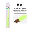 Ручка для дизайна ногтей, фруктово-зеленая, универсальная, простая в использовании, легкая УФ-маникюрная ручка для красивого дизайна ногтей