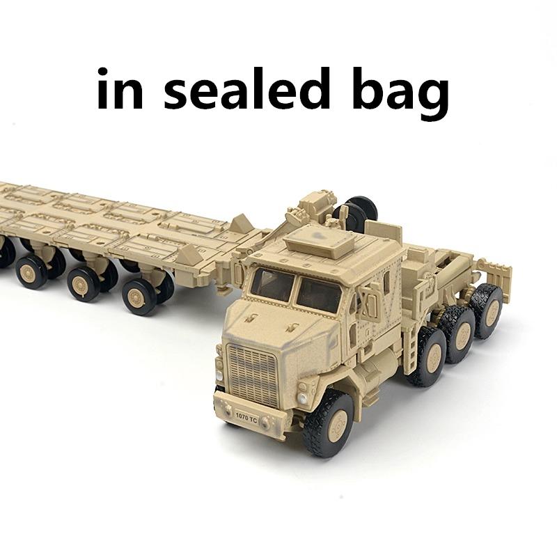 1:72 Creative Military Series Building Blocks Armored Transport Vehicle Green/Yellow M-Track Model Toys For Kids Christmas Gifts