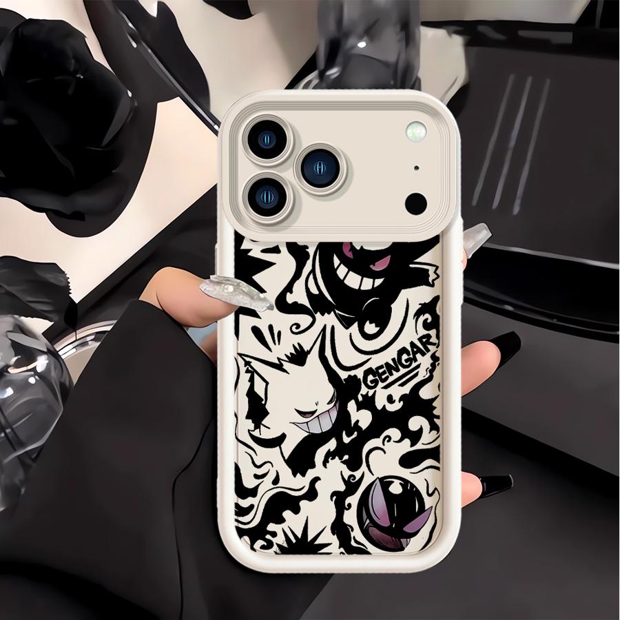 Pokemon Gengar Phone Cover Case for Apple iPhone 17 Pro Max 16 11 15 XS 14 Plus XR Air 13 Mini 16e 12