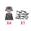 Конструктор MOC Военный Солдат Спецназ Оружие Пистолеты Шлемы Армия Великобритании Советская Армия Армия США Прибор Ночного Видения Мини Кирпичики Подарки