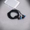 Wired Music Earphones Stereo Noise Cancelling In-Ear Headset with 3.5mm Jack for Students Gaming Running Work