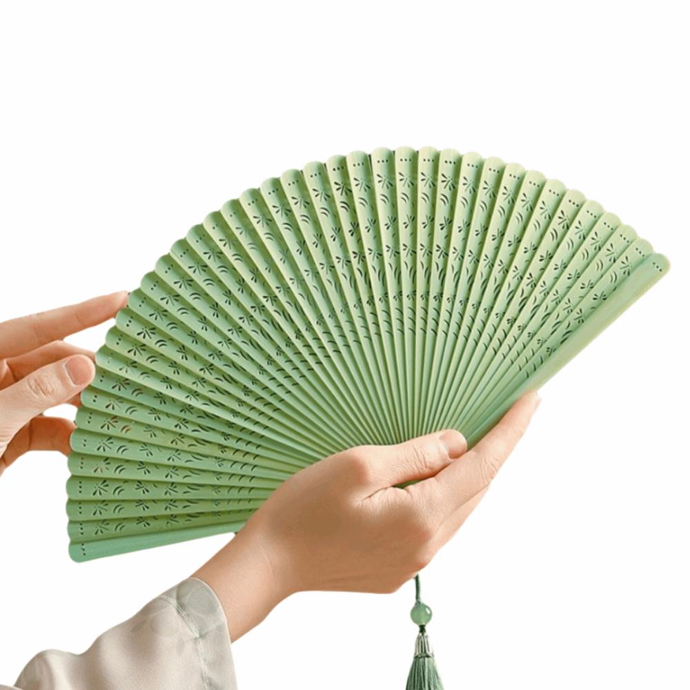Portable Retro Hand Fan Elegant Classical Folding Fan Chinese Style Folding Bamboo Fan  Home Decor