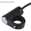 Motorcycle Push Start Button with Horn, Headlight, Brake, Fog Lights - 7/8" (22mm) Automatic Return with Green Light