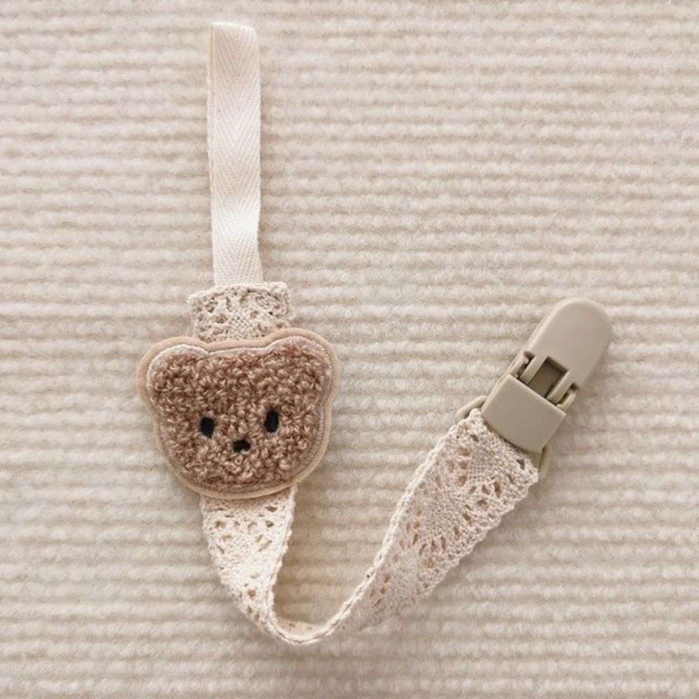 Cartoon Fabric Rope Dummy Nipple Clip Portable Anti-drop Pacifier Holder Teething Period