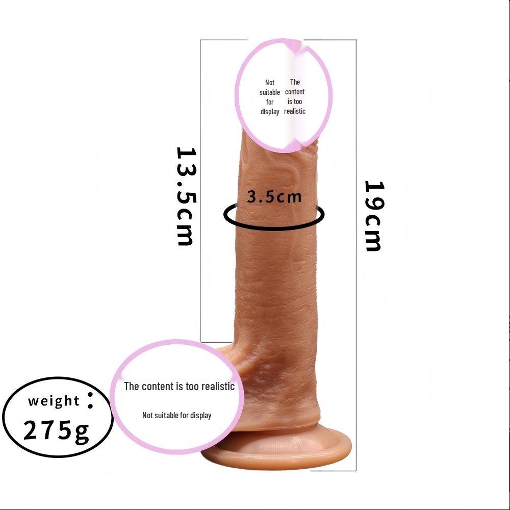 Реалистичный силиконовый дилдо для женщин - Мягкий, удобный и с текстурой мышц для усиленных ощущений.