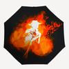 Складной ветрозащитный зонт-автомат One Piece Портгас·Д·Эйс с прочным железным каркасом, портативный компактный дорожный зонт для использования в любое время года, для вечеринок