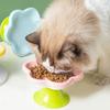 Керамическая миска для кошек с цветочным дизайном, кормушка для питья для кошек, миска для домашних животных на высокой ножке, тарелка для воды