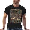 UNICORN AND DEER AMONG FLOWERS FOREST ANIMALS FLEMISH FLORAL TShirt Casual Minimalist Short Sleeve Top
