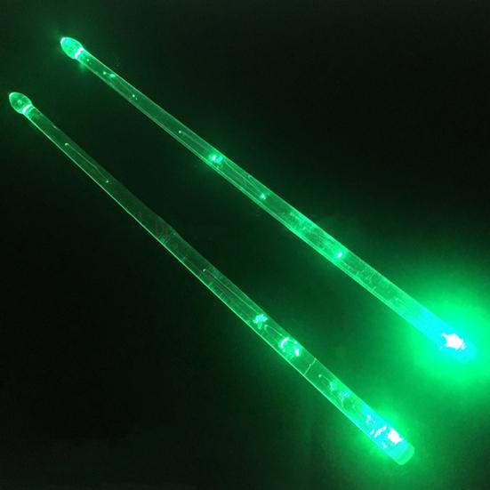 LED Light Up Drumsticks Rechargeable Glow In The Dark Drumsticks with 15
