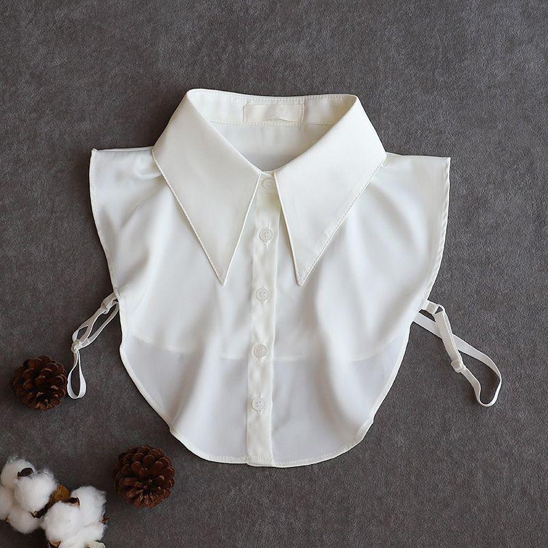 Women's Versatile Fake Collar High-end Universal Collar Spring Autumn Shirt Fake Collar White Breathable Wrinkle Resistant Decorative Collar