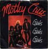 7-дюймовая пластинка MÖTLEY CRÜE - Girls Girls Girls EKR59 Elektra 1987 UK Рок Б/У