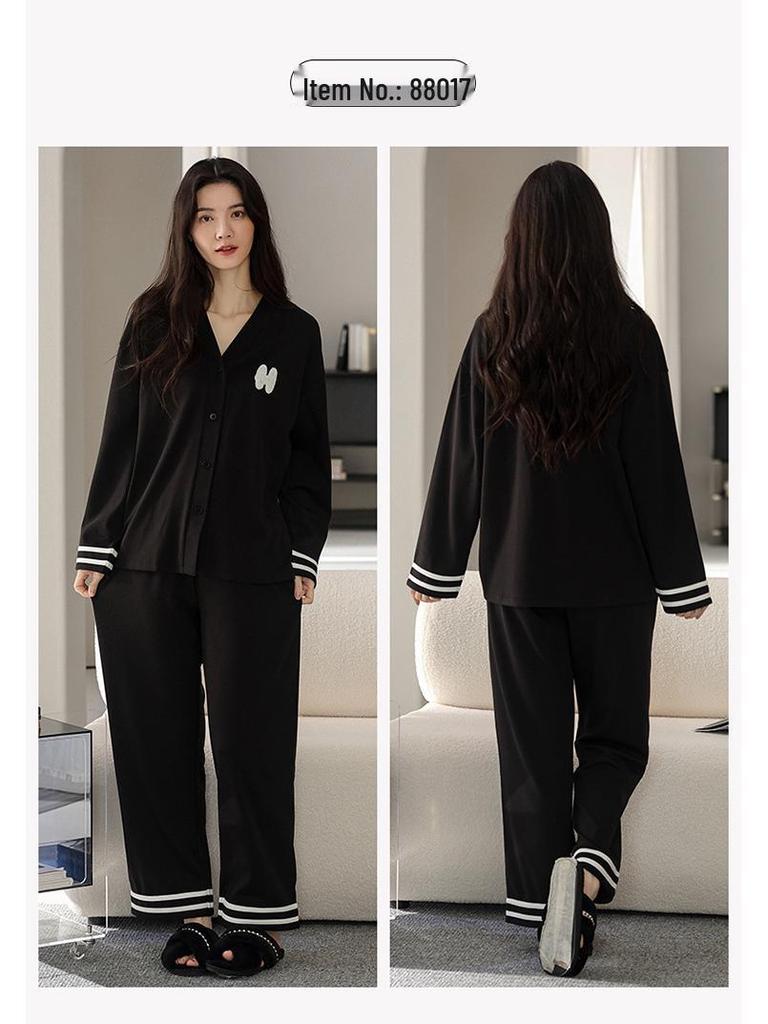 Женская пижама из 100% хлопка с длинным рукавом, 2025: Идеально для осени, зимы и весны, можно носить на улице, домашняя одежда из 100% хлопка в стиле кимоно