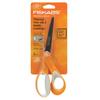 Fiskars Scissors with Black and Orange High-Performance Titanium-Coated Blades,