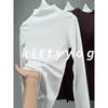 Fall and Winter New Stand Collar Long Sleeve Yoga Wear Skinny Slimming Training Cycling Workout Bottoming Inner Wear Blouse