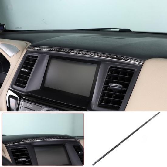 Наклейка-накладка на центральную панель из углеродного волокна для Nissan Pathfinder 13-18