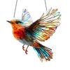 Acrylic Colorful Hummingbird Sun Catcher Hanging Pendant with Lanyard Easy To Install Bird Window Crafts Hanging Decor