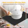 Очень большой нагревательный силиконовый поддон для сушки, силиконовая верхняя крышка печи и защитная накладка на столешницу