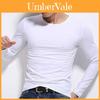 New Men's Long Sleeve Fashion Slim Fit Solid Color Sport Bottoming T-shirts Premium Quality And Superior Comfort