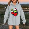Children's Fashionable Casual Long-sleeved Loose Christmas Print Pullover Hooded Sweatshirt