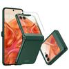 Для Motorola Razr 50 2024 / Razr 60 2025 С защитой шарнира, Защитная пленка для экрана, Прочный противоударный чехол для телефона на все тело, устойчивый к царапинам - Зеленый