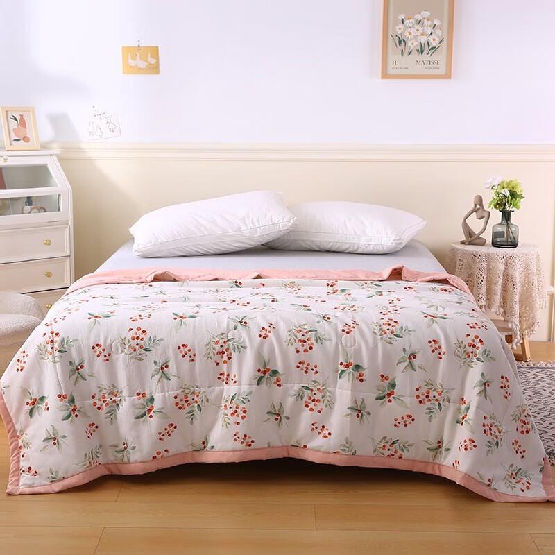 Grace Double-Layer Gauze Minky Dot Quilt