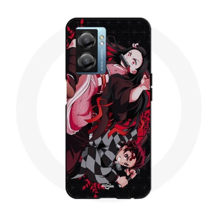 Coque Maniacase pour Oppo A57 5G demon slayer tanjiro nezuko attaque combat