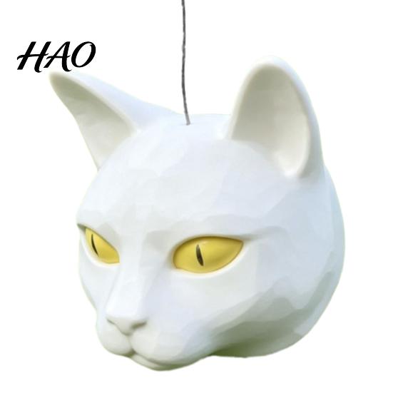 Funny Photo Prop Cat Head Squirrel Feeder, Animal Face, Outdoor Hanging Feeder Garden Wildlife Feeding Station for Backyard Patio Decor Playful Gift