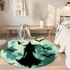 Magical Witch Round Office Rug Perfect for Outdoor Decorate room Dining Room Balcony Anti-slip Round Rug Office home decor Wedding Party Gift