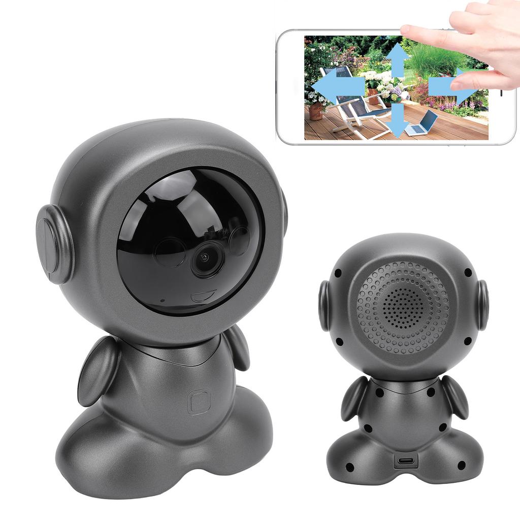 Robot Camera 1080P HD AI Detection 24Hrs Guard 355 Degree Panoramic Two Way Talk Indoor Home Securit