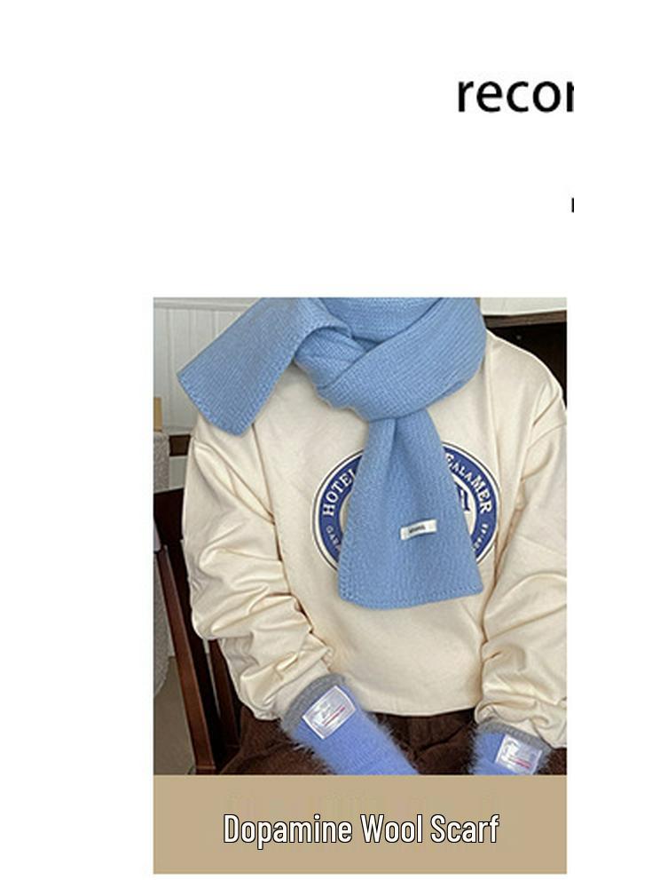 Blogger Style Imitation Cashmere Scarf Collection: Red Christmas Plaid Warm Snood, Korean Fashion