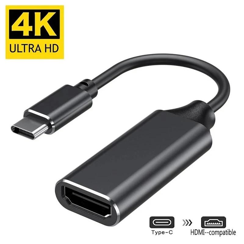 Адаптер-переходник USB C на HDMI, USB 3.1 Type C, 4K HD TV, для проектора, ПК, ноутбука, MacBook, планшета, смартфона, OPPO