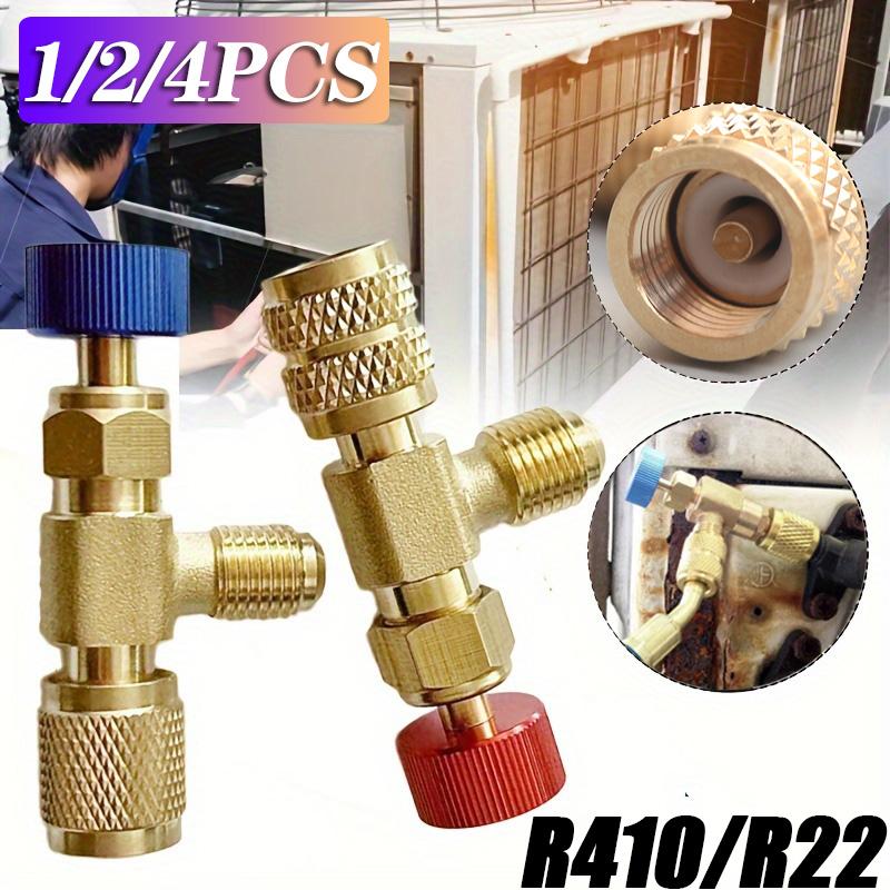 Liquid Safety Valve R410A R22 Air Conditioning Refrigerant Tool 1/4 "Safety Adapter Air Conditioning Repair And Fluoride