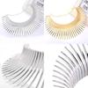 Fashion Solid Color Curved Design Women Metal Necklace Collar For Trendy Outfit