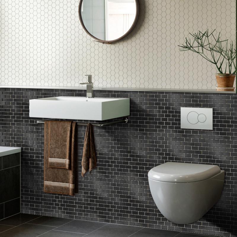 10 шт. 3D наклейки на плитку самоклеящиеся водонепроницаемые наклейки на стену кухня ванная комната украшение для дома