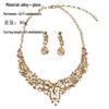 Европейская и американская мода Хрустальное ожерелье и серьги Свадебный ювелирный набор