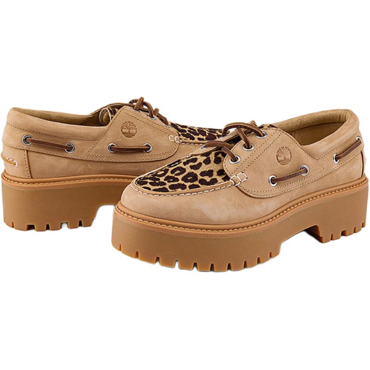 Timberland Comfortable Versatile Sailing Shoes Women Shoes Light-Brown A2GVFEN3